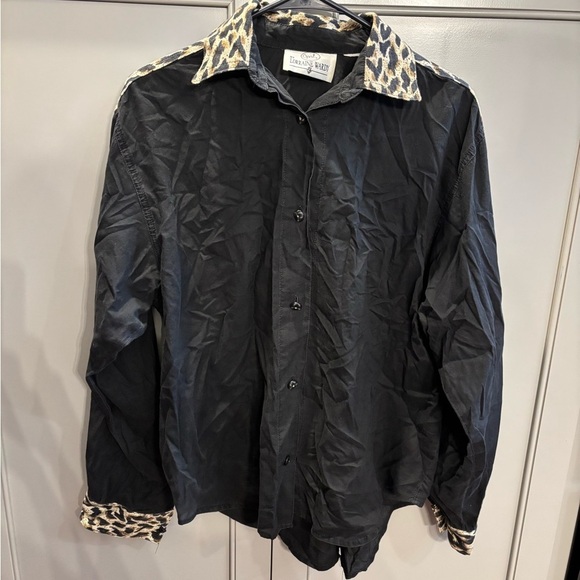 lorraine wardy Tops - Vintage Opal by Lorraine Wardy western animal print button down L